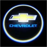 Лазерная подсветка дороги в виде логотипа Chevrolet