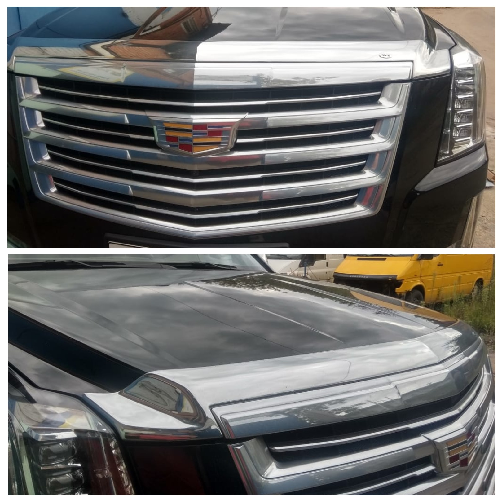 Cadillac Escalade (2015-2020) — Дефлектор капота без сверления